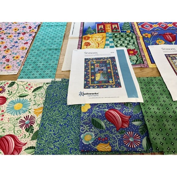 Quilt Kit and Fabric " Seasons" By Christine Graf Clothworks Cotton Sewing Quilt - Picture 10 of 16